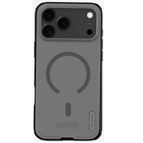   Nillkin Super Frosted PRO Apple iPhone 17 Pro Max mágneses műanyag hátlap tok, átlátszó-fekete