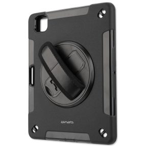   4smarts Rugged Apple iPad Air 11" 2024 / 2025 / Pro 11" 2021 / 2020 strapabíró, ütésálló tablet tok, fekete