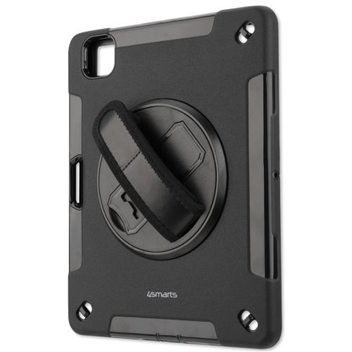 4smarts Rugged Apple iPad Air 11" 2024 / 2025 / Pro 11" 2021 / 2020 strapabíró, ütésálló tablet tok, fekete