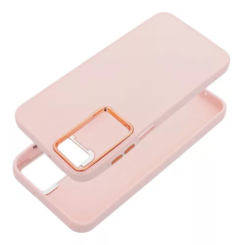 Frame Xiaomi Redmi 15C 4G / 15C 5G közepesen ütésálló tok kameravédő kerettel, rózsaszín