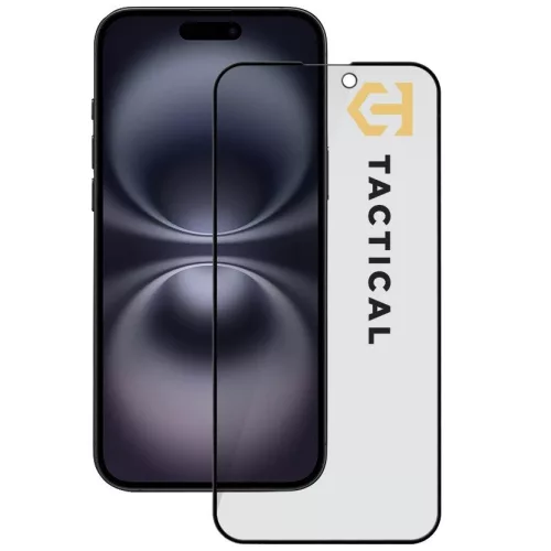 Tactical Glass Shield Privacy Stealth 5D Apple iPhone 15 Pro Max betekintésgátló kijelzővédő üvegfólia, fekete