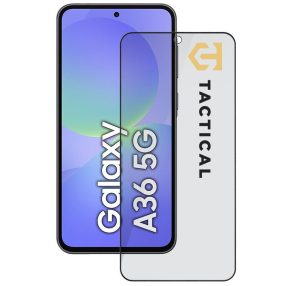  Tactical Glass Shield Privacy Stealth 5D Samsung Galaxy A36 betekintésgátló kijelzővédő üvegfólia, fekete