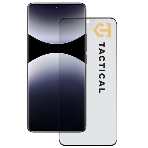 Tactical Glass Shield Privacy Stealth 5D Xiaomi Redmi Note 14 Pro 4G / 5G / Poco X7 5G betekintésgátló kijelzővédő üvegfólia, fekete