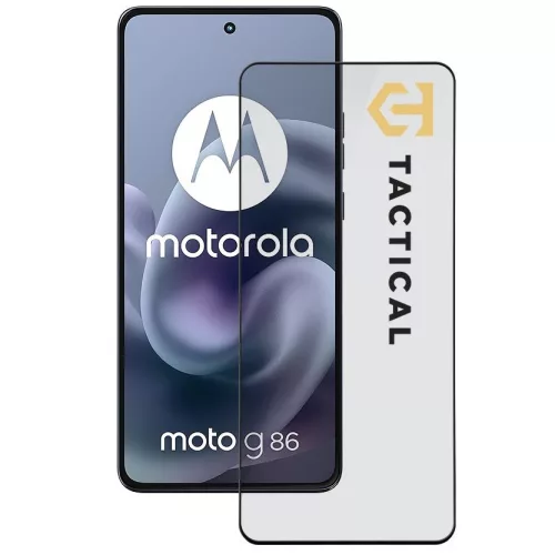 Tactical Glass Shield 5D Motorola G86 kijelzővédő üvegfólia, fekete