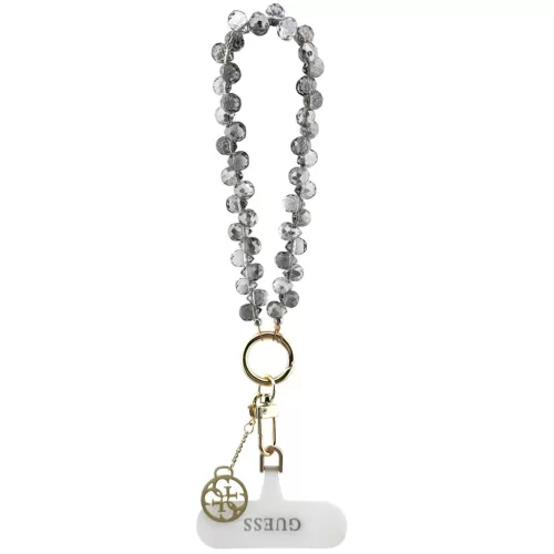 Guess Universal Wrist Strap Crystals 4G Charm csukló pánt, fekete