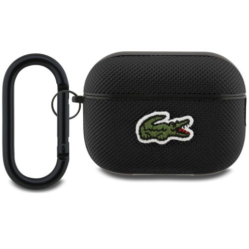 Lacoste Petit Pique Croc Logo Patch AirPods Pro 2 tok, fekete