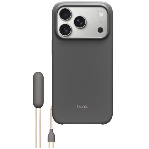 Apple iPhone 17 Pro Beats gyári Kickstand tok, MagSafe, Camera Control kompatibilis, kitámasztható, gránitszürke