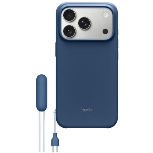 Apple iPhone 17 Pro Max Beats gyári Kickstand tok, MagSafe, Camera Control kompatibilis, kitámasztható, hegycsúcskék
