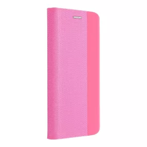   Forcell Sensitive Xiaomi Redmi 15 4G / Redmi 15 5G oldalra nyíló flip tok, világos rózsaszín
