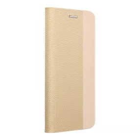   Forcell Sensitive Xiaomi Redmi 15 4G / Redmi 15 5G oldalra nyíló flip tok, arany