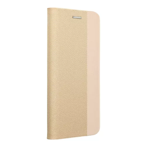 Forcell Sensitive Xiaomi Redmi 15 4G / Redmi 15 5G oldalra nyíló flip tok, arany