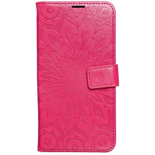 Mezzo Book Xiaomi Redmi 15 4G / 15 5G kinyitható tok kártyatartóval, mandala minta, magenta