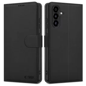   Tech-Protect Wallet Xiaomi Redmi 15 4G / Redmi 15 5G flip / kinyitható tok kártyatartóval, fekete