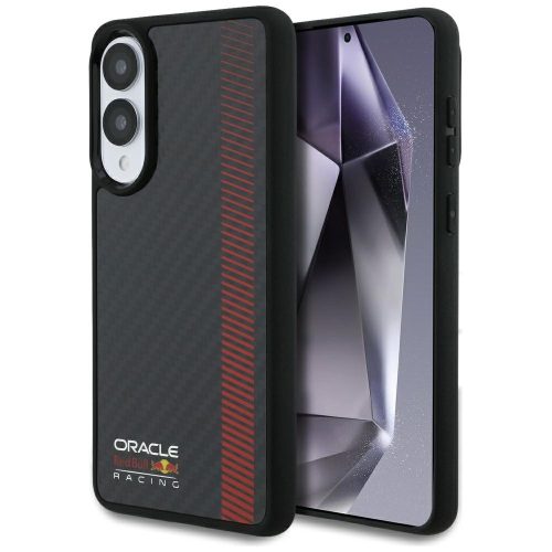 Red Bull Real Carbon Fiber Powerbar Samsung Galaxy S25 Edge MagSafe tok, fekete