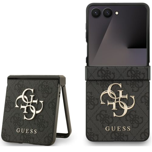 Guess PU 4G Metal Logo Samsung Galaxy Z Flip 7 hátlap tok, szürke