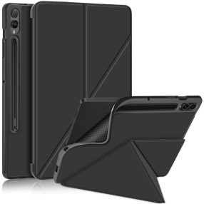   Origami Smart Case Samsung Galaxy Tab S6 Lite (2020 / 2022 /2024) mappa tok, érintőceruza tartóval, fekete