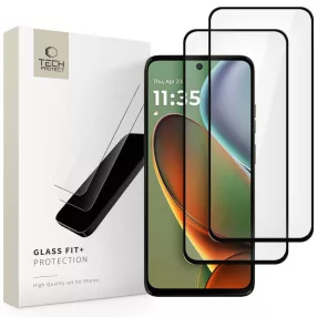   Tech-Protect Glass Fit+ Motorola G15 / G15 Power / G05 / E15 kijelzővédő üvegfólia, fekete (2db)
