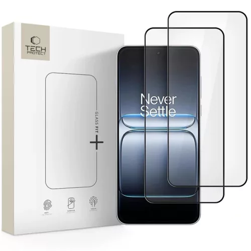Tech-Protect Glass Fit+ Oneplus Nord 5 kijelzővédő üvegfólia, fekete (2db)
