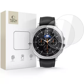   Tech-Protect Glass Fit+ Samsung Galaxy Watch8 Classic (46mm) kijelzővédő üvegfólia, átlátszó (2db)
