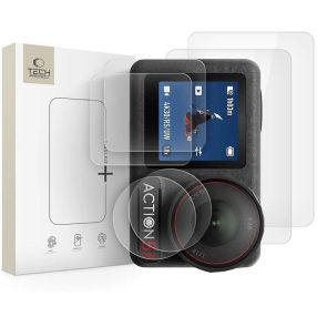   Tech-Protect Glass Fit+ DJI Osmo Action 5 Pro kijelzővédő üvegfólia, átlátszó (2db)