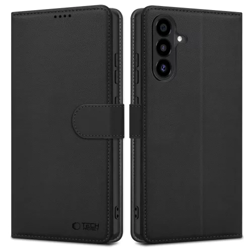 Tech-Protect Wallet OnePlus Nord 5 kinyitható tok kártyatartóval, fekete