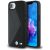 BMW Leather Oversized Stripes Apple iPhone 17e / iPhone 16e bőr MagSafe hátlap tok, fekete
