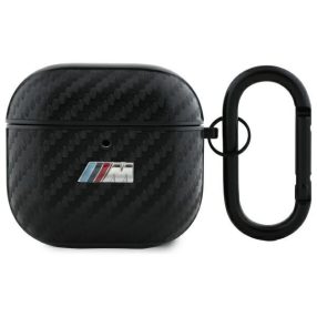  BMW PU Carbon M Collection AirPods 4 tok karabinerrel, fekete