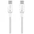 Tactical Stitch Thread USB-C-USB-C töltő- és adatkábel, szilikon, 2m, fehér
