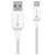Tactical Stitch Thread USB-A-USB-C töltő- és adatkábel, szilikon, 1m, fehér