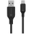 Tactical Stitch Thread USB-A-USB-C töltő- és adatkábel, szilikon, 0,3m, fekete