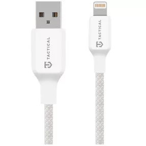   Tactical Stitch Thread USB-A-Lightning töltő- és adatkábel, szilikon, 1m, fehér