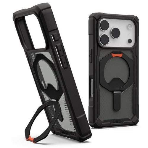 UAG Plasma XTE Apple iPhone 17 Pro Max hátlap tok kitámasztóval, MagSafe, black/pop orange