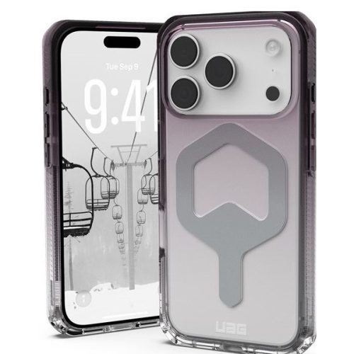 UAG Plyo Apple iPhone 17 Pro Max hátlap tok, MagSafe, black/clear ombre