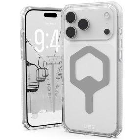   UAG Plyo Apple iPhone 17 Pro Max hátlap tok, MagSafe, ice/silver