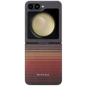   Pitaka MagEZ Case 5 Samsung Galaxy Z Flip 6 hátlap tok, Aramid, MagSafe, sunset
