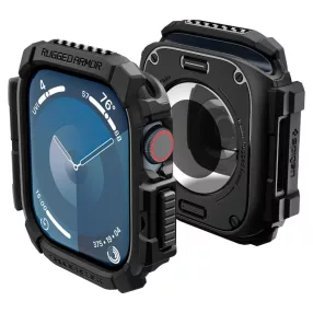   Spigen Rugged Armor Apple Watch 11 / Watch 10 42mm tok, Matte Black, fekete