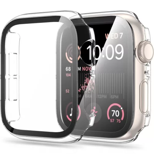 Tech-Protect Defense360 Apple Watch 4 / 5 / 6 / SE / SE2 / SE3 (40mm) ütésálló tok kijelzővédelemmel, átlátszó