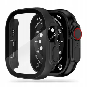   Tech-Protect Defense360 Apple Watch Ultra 3 / 2 / 1 ütésálló tok kijelzővédelemmel, fekete