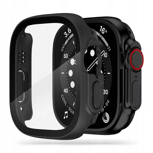 Tech-Protect Defense360 Apple Watch Ultra 3 / 2 / 1 ütésálló tok kijelzővédelemmel, fekete