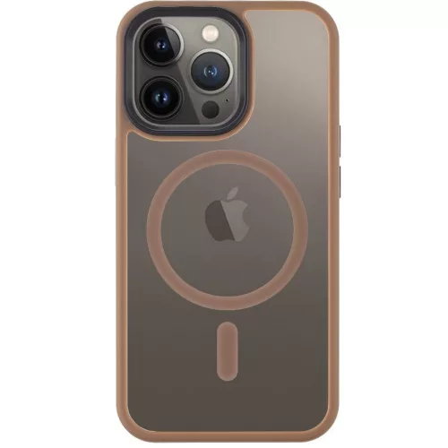Tactical MagForce Hyperstealth Apple iPhone 15 Pro Magsafe hátlap tok, fekete/barna
