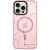 Tactical MagForce Hyperstealth Sika Apple iPhone 15 Pro MagSafe tok, rózsaszín