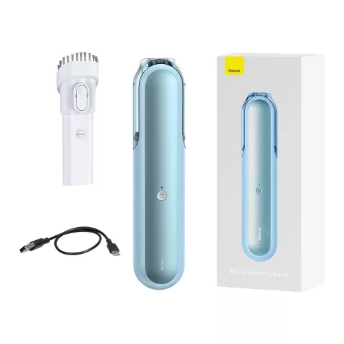 Baseus A1 mini vezeték nélküli autós porszívó, 4000Pa, 30W, kék