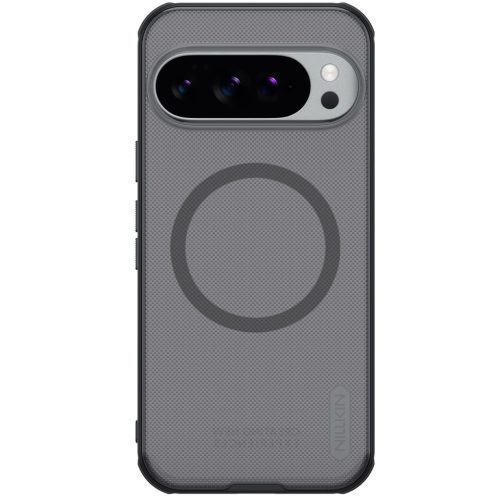 Nillkin Super Frosted PRO Magnetic Google Pixel 10 / 10 Pro mágneses műanyag hátlap tok, átlátszó-fekete