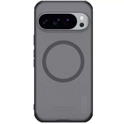 Nillkin Super Frosted PRO Magnetic Google Pixel 10 Pro XL mágneses műanyag hátlap tok, átlátszó-fekete