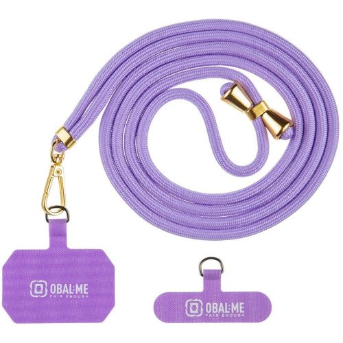 OBAL:ME NeckTag Allure Rope nyakba / vállra akasztható univerzális telefontartó, lila
