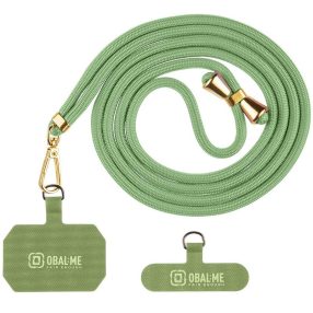   OBAL:ME NeckTag Allure Rope nyakba / vállra akasztható univerzális telefontartó, zöld