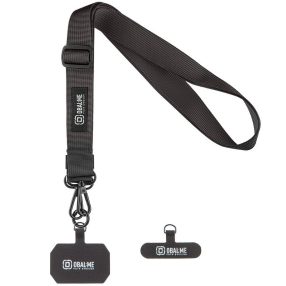   OBAL:ME NeckTag Ribbon Rope nyakba / vállra akasztható univerzális telefontartó, fekete