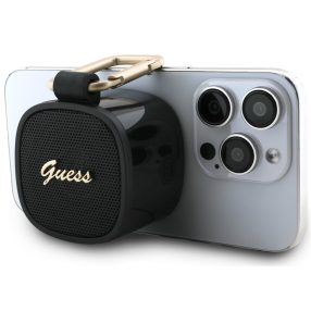   Guess mágneses vezeték nélküli bluetooth hangszóró, telefonra rögzíthető, MagSafe, fekete-arany