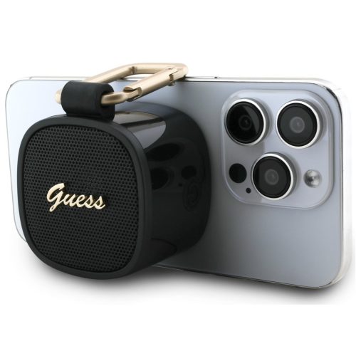 Guess mágneses vezeték nélküli bluetooth hangszóró, telefonra rögzíthető, MagSafe, fekete-arany