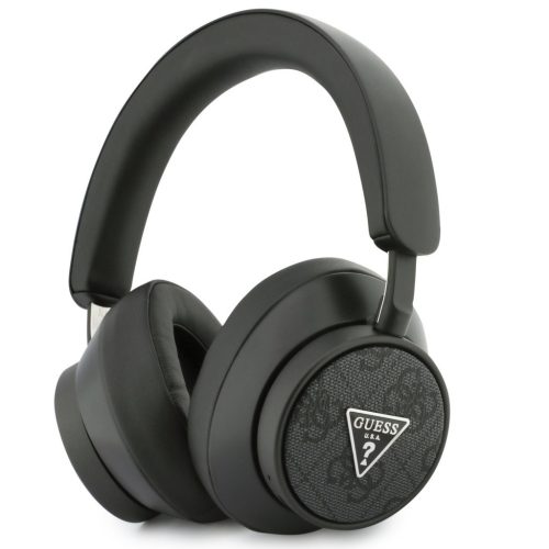 Guess PU Leather 4G Triangle Logo ENC TWS vezeték nélküli fejhallgató, fekete